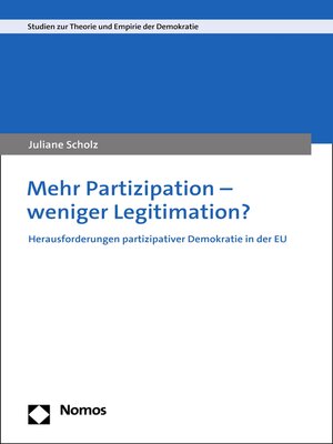 cover image of Mehr Partizipation – weniger Legitimation?
